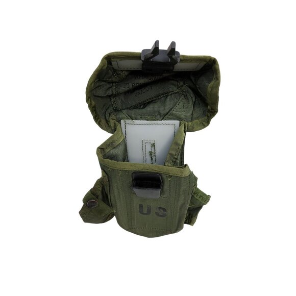 vintage military u.s. small arms extra ammo m16 10 round side carry case - Picture 5 of 5